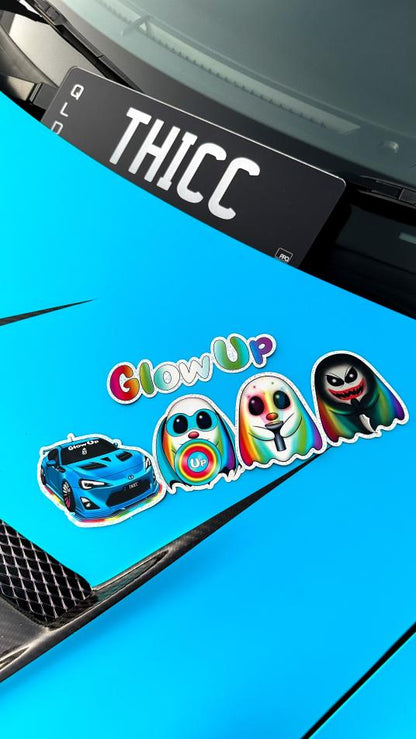 GLOW-UP Sticker 5 Pack